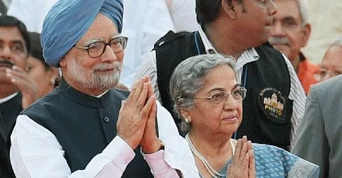 Manmohan Singh and Gursharan Kaur