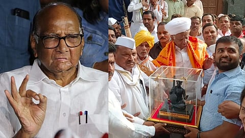 Sharad Pawar in Dehu : तब्बल २४ वर्षांनी शरद पवारांचं संत तुकाराम महाराजांच्या देहूनगरीत पाऊल; म्हणाले...