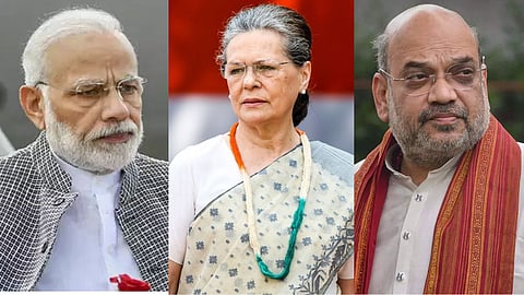 Narendra Modi - Sonia Gandhi - Amit Shah