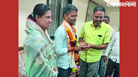 MLA Nilesh Lanke, Manoj Pol, Sonali Pol