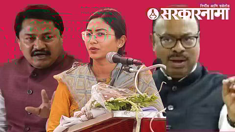 Nana Patole, Shivani Wadettiwar and Chandrashekhar Bawankule.