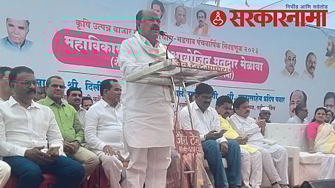 NCP leader Dilip Wagh at Pachora meeting