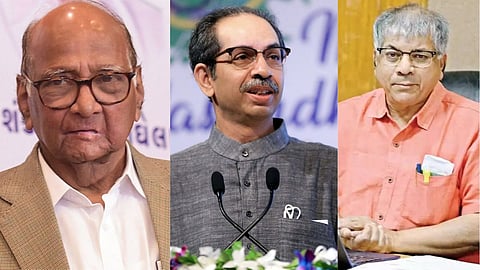 Uddhav Thackeray, Prakash Ambedkar, Sharad Pawar