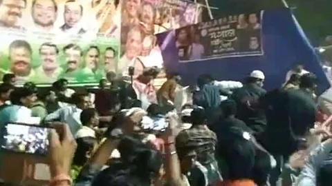 Congress save democracy rally
