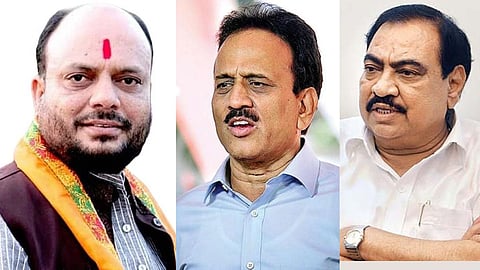 Girish Mahajan, Eknath Khadse, Gulabrao Patil