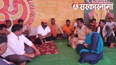 MLA Nitin Deshmukh at Dhamna