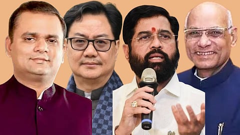 Kiren Rijiju, Adv. Rahul Narvekar, Eknath Shinde, Governor Ramesh Bais