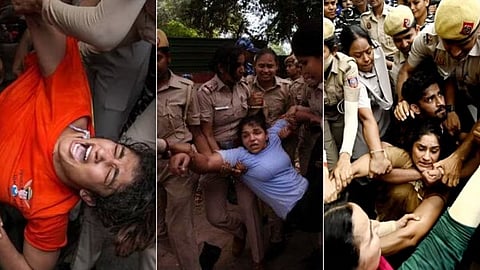 Delhi Wrestler Protest