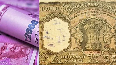 Demonetization History : Ten Thousand Rupees note