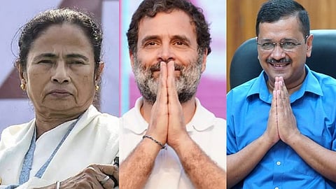 Mamata Banerjee, Rahul Gandhi, Arvind Kejriwal