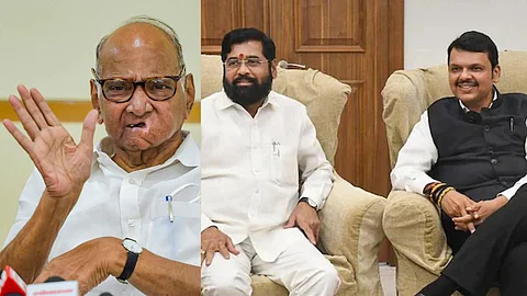 Sharad Pawar-Eknath shinde-Devendra Fadnavis