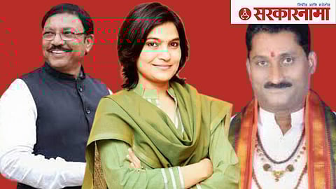 Sanjay Deshmukh, Bhavana Gawali and Mahant Sunil Maharaj