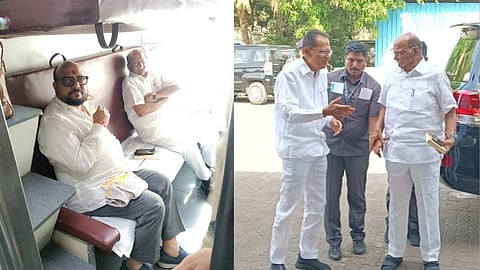 Gulabrao Patil, Chimanrao Patil meets Sharad Pawar :