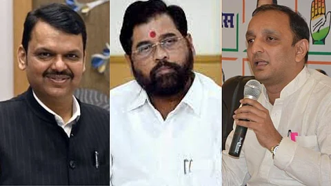 Sachin Sawant , Devendra Fadnvis, Eknath Shinde
