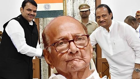 Devendra Fadnavis, Sharad Pawar, Ajit Pawar