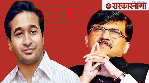 Nitesh Rane and Sanjay Raut