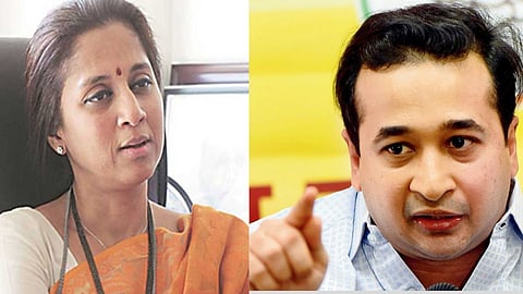 Supriya Sule, Nitesh Rane