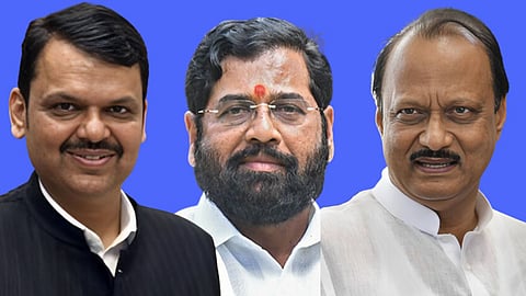 Devendra Fadnavis, Eknath Shinde, Ajit Pawar
