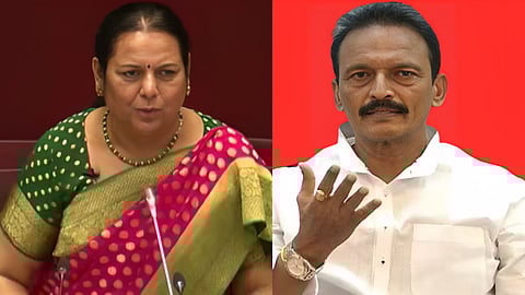 Neelam Gorhe and Bhai Jagtap