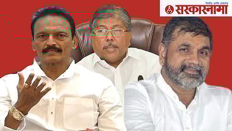 Bhai Jagtap, Chandrakant Patil and Sachin Ahir