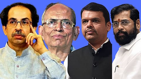 Uddhav Thackeray, Madhav Gadgil, Devendra Fadnavis, Eknath Shinde