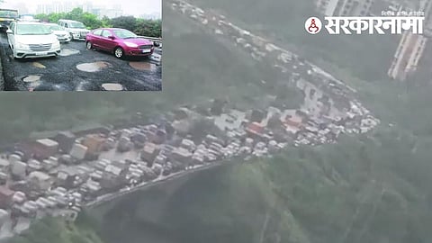 Traffic jammed in Thane