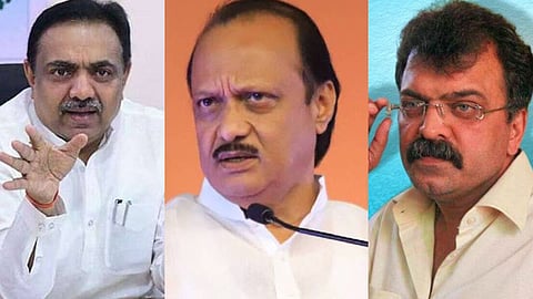 Jayant Patil,
Ajit Pawar, Jitendra Awhad