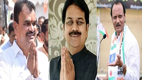 Dattatray Bharane-Harshvardhan Patil-Ajit Pawar