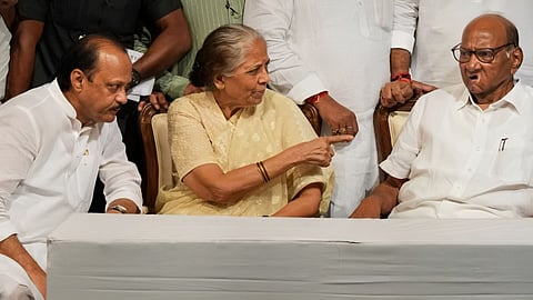 Ajit Pawar, Pratibha Pawar, Sharad Pawar