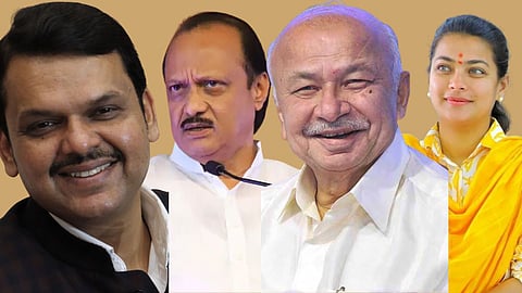 Devendra Fadnavis-Ajit Pawar-Sushilkumar Shinde