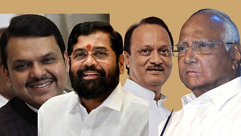 Eknath Shinde-Devendra Fadnavis-Ajit Pawar-Sharad Pawar
