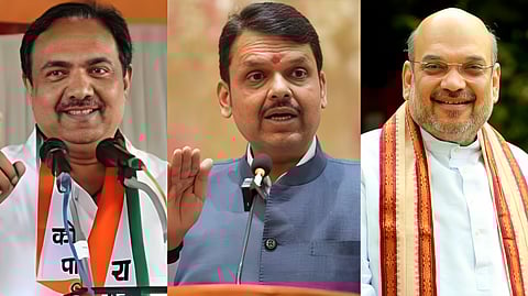 Jayant Patil , Devendra Fadnavis, Amit Shah