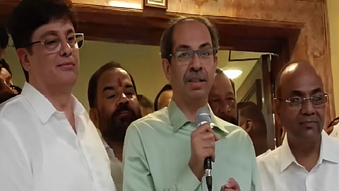 Shishir Dharkar, Uddhav Thackeray, Anant Gite