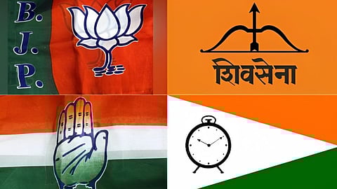 NCP, BJP, Shivsena , Congress