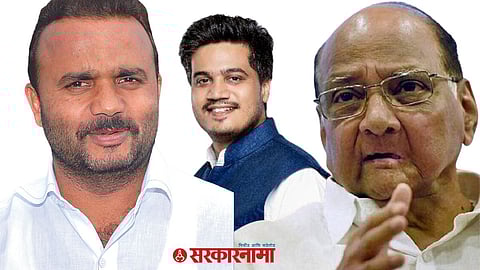 Jaykumar Gore, Rohit Pawar, Sharad Pawar