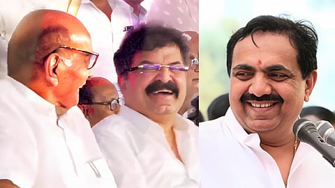Sharad pawar, jitendra Awhad, Jayant Patil