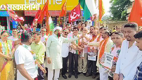 INDIA leaders celebration in Nashik