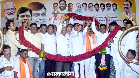 MLA Mahesh shinde with Supporters