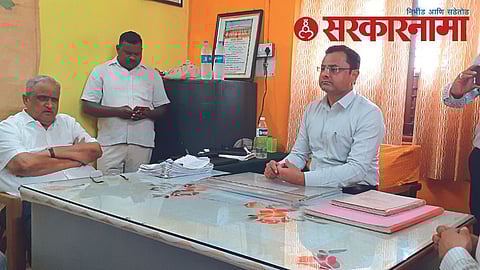 Amrishbhai Patel at land survey office