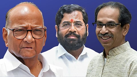 Sharad Pawar, Eknath Shinde, Uddhav Thackeray