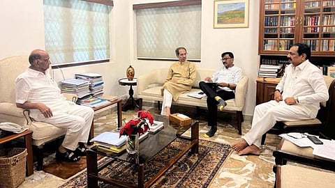 Thackeray and Raut Meet Pawar