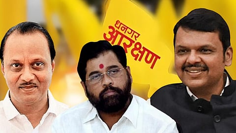 Eknath Shinde, Devendra Fadnavis, Ajit Pawar