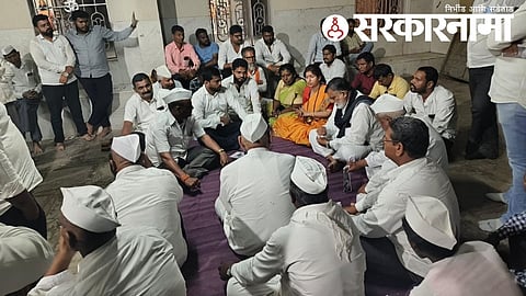 Shivsena leaders at Sinnar