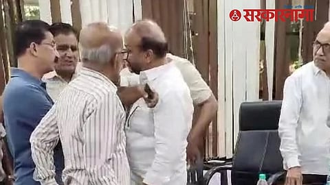 Congress Leaders at Press Conference at Akola