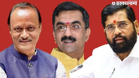 Ajit Pawar, Shambhuraj Desai, Eknath shinde