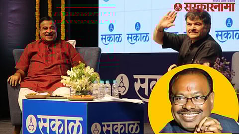 Nitin Gadkari, Prashant Damle and Chandrashekhar Bawankule