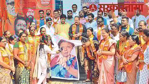 Shivsena Agitation at Nashik