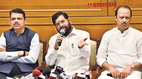 Devendra Fadnavis, Eknath Shinde, Ajit Pawar