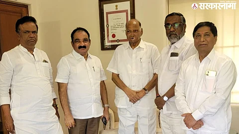 Makrand Patil, Sharad pawar, Nitin Patil, Shamrao Gadve