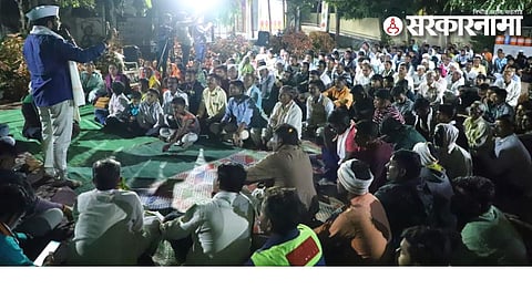 Ravikant Tupkar in Farmer's Meeting